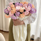 Crochet Flower Bouquet Throw Blanket