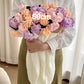 Crochet Flower Bouquet Throw Blanket