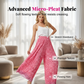 Women's Flowy Pink Leopard Trousers