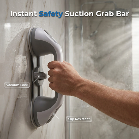 ⏰🔥LIMITED TIME 50% OFF! 🚿 Drill-Free Suction Cup Grab Bar – Safe, Easy to Install & Perfect for Bathrooms ✨