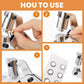 🛠️✨ Heavy Duty Eyelets and Punch 10mm/3/8“, 500 Grommet Eyelet Pliers Set Press, Handheld Grommets Eyelet Punch Kit for Belts Leather Fabric Tarpaulin Rubber 🔩