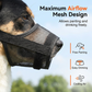 🐶Breathable Mesh Dog Muzzle – Soft Padded Snout, Adjustable Straps, Prevents Biting & Chewing – Allows Panting & Drinking – for Large Dogs 30-47.5kg