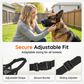 🐶Breathable Mesh Dog Muzzle – Soft Padded Snout, Adjustable Straps, Prevents Biting & Chewing – Allows Panting & Drinking – for Large Dogs 30-47.5kg