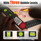📐4-in-1 Digital Angle Finder – Protractor, Ruler & Spirit Level, 0.05° Accuracy, 0-360° Range, Locking Knob, ABS Engineering Plastic – Perfect for Woodworking, Construction & DIY