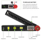 📐4-in-1 Digital Angle Finder – Protractor, Ruler & Spirit Level, 0.05° Accuracy, 0-360° Range, Locking Knob, ABS Engineering Plastic – Perfect for Woodworking, Construction & DIY