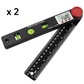 📐4-in-1 Digital Angle Finder – Protractor, Ruler & Spirit Level, 0.05° Accuracy, 0-360° Range, Locking Knob, ABS Engineering Plastic – Perfect for Woodworking, Construction & DIY