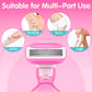 💥Up to 50% off！💥Women’s Travel Razor with Case 🐾 – 5-Blade, 360° Lubrication, 60° Pivoting Head, Cute Cat Paw Non-Slip Handle, Mini Portable Size