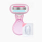 💥Up to 50% off！💥Women’s Travel Razor with Case 🐾 – 5-Blade, 360° Lubrication, 60° Pivoting Head, Cute Cat Paw Non-Slip Handle, Mini Portable Size