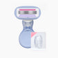 💥Up to 50% off！💥Women’s Travel Razor with Case 🐾 – 5-Blade, 360° Lubrication, 60° Pivoting Head, Cute Cat Paw Non-Slip Handle, Mini Portable Size