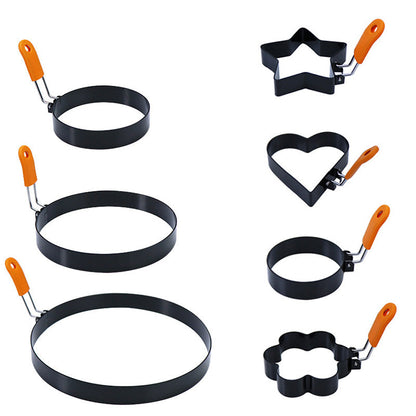 Non-Stick Egg Ring Set with Fun Shapes