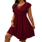 👗 50% OFF NOW! 🌸 Women's Criss-Cross V-Neck Flutter Sleeve Flowy Dress – Lightweight & romantic – Flattering fit, perfect for parties, beach or brunch – breezy & elegant 💃