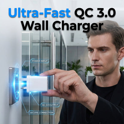 QC 3.0 USB Fast Charger (UK Plug)
