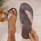 Women's Sparkling Rhinestone Flip Flops