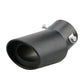 Universal Stainless Steel Car Exhaust Muffler Tip Trim Decor, 63x85mm Bolt-On Drill-Free No-Welding Rear Upgrade Accessory, Drain Hole Design, Fits Most Cars