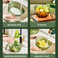 Aesthetic Multifunctional Rice Strainer Basket with Handle - Sturdy BPA-Free Transparent Plastic Kitchen Utensil, Colander for Draining Vegetables, Fruits