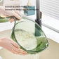 Aesthetic Multifunctional Rice Strainer Basket with Handle - Sturdy BPA-Free Transparent Plastic Kitchen Utensil, Colander for Draining Vegetables, Fruits