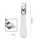 Wide Jaw Opening Anti-Splash Slanted Nail Clipper