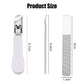 Wide Jaw Opening Anti-Splash Slanted Nail Clipper