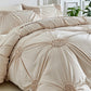 💥50% OFF!😴 Bring you cozy deep sleep!Elegant Pinch Pleat Duvet Cover Set