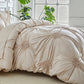 💥50% OFF!😴 Bring you cozy deep sleep!Elegant Pinch Pleat Duvet Cover Set