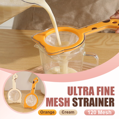📢📢 50% OFF !! 🍳 ULTRA-FINE 120-MESH KITCHEN SIEVE — Ergonomic handle and removable mesh | Safe, food-grade filter ✨