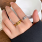 Love in Faith | Adjustable Gold & Platinum Brass Rings – Luxurious, Comfortable Adjustable Rings with Meaningful Faith Design | A Loving Gift for Christmas, Birthdays & Anniversaries, Gold Rings, Stylish Accessories