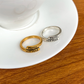 Love in Faith | Adjustable Gold & Platinum Brass Rings – Luxurious, Comfortable Adjustable Rings with Meaningful Faith Design | A Loving Gift for Christmas, Birthdays & Anniversaries, Gold Rings, Stylish Accessories