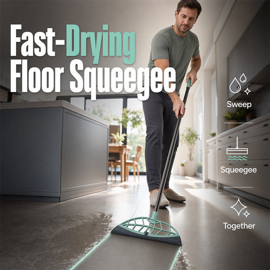 3-in-1 Silicone Floor Squeegee Broom