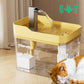 Pet Smart Water Dispenser, Fully Automatic Circulating Cat Drinking Fountain, Ultra-Quiet USB Powered Cat Feeder, No Battery Needed Pet Drinking Fountain, Cat Water Fountain with Silent Pump for Cats Dogs Kitten, Water Level Visibility