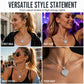 Elegant Sparkling Heart Pendant Necklace