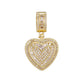 Elegant Sparkling Heart Pendant Necklace