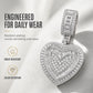 Elegant Sparkling Heart Pendant Necklace