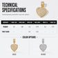 Elegant Sparkling Heart Pendant Necklace