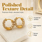 Elegant C-Shaped Hoop Earrings