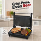 🍳50% OFF NOW! Electric Sandwich Press and Panini Maker with 180‑Degree Flat Grill, Fast‑Heating Non‑Stick Indoor Countertop Grill for Steak, Burgers & Toasted Sandwiches