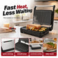 🍳50% OFF NOW! Electric Sandwich Press and Panini Maker with 180‑Degree Flat Grill, Fast‑Heating Non‑Stick Indoor Countertop Grill for Steak, Burgers & Toasted Sandwiches
