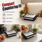 🍳50% OFF NOW! Electric Sandwich Press and Panini Maker with 180‑Degree Flat Grill, Fast‑Heating Non‑Stick Indoor Countertop Grill for Steak, Burgers & Toasted Sandwiches