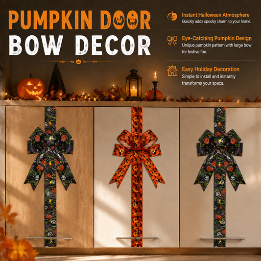 LED Lighted Halloween Cabinet Bow Decoration