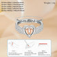 Sparkling Heart Memorial Ring for Mothers
