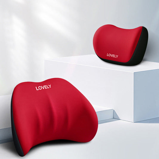 Car Lumbar Support Pillow and Neck Pillow Kit