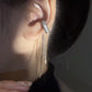 Minimalist Rhinestone Tassel Ear Cuff