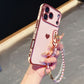 Chic Heart Beaded Strap Phone Case