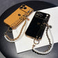 Chic Heart Beaded Strap Phone Case