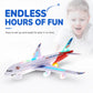 🥳2026 HOT SALE🥳💞50K+ SOLD! ✈️🎁 Electric Model Aircraft – bump-and-go action, LED lights & music. Sturdy & safe for ages 3+. A gift that sparks imagination & keeps grandkids entertained for hours! 🧒✨