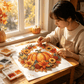 🔥50% OFF 🍂 Autumnal Pumpkin Wreath Diamond Painting Hanging Decor, Complete DIY Kit