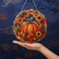 🔥50% OFF 🍂 Autumnal Pumpkin Wreath Diamond Painting Hanging Decor, Complete DIY Kit