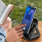 Wireless Induction Audio Bluetooth Speaker, 4 in 1 Phone Speaker Amplifier Phone Stand with RGB Light and Adjustable Phone Holder for Tablet iPhone Android