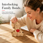 Wooden Family Puzzle Giraffe Ornament