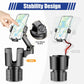 Car Phone Mount Cup Holder - Auto Parts Accessories, Large Adapter Long Arm, 360-Degree Rotation