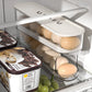 Automatic Rolling Egg Holder - Transparent Kitchen Fridge Organization Storage Container, Refrigerator & Countertop Large Appliance Accessory